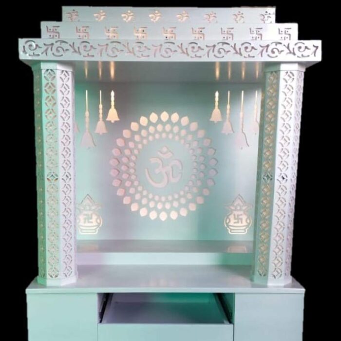 Handcrafted Wooden Temple for Home & Office – Elegant & Durable Puja Mandir