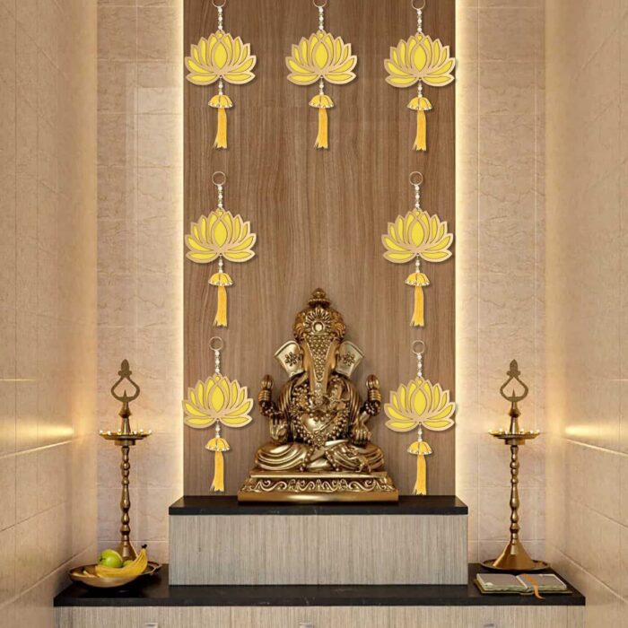 Bring Divine Energy to Your Home with this Handcrafted Lotus Toran!