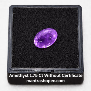 Natural Amethyst 1.75 CT – Deep purple eye-clean gemstone ideal for jewelry, meditation, and spiritual healing