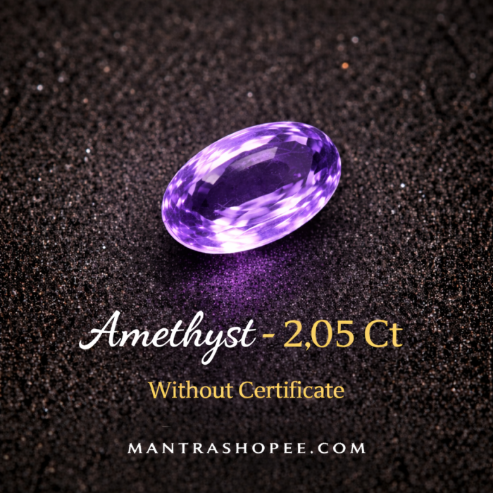 Natural 2.05 CT Amethyst gemstone, deep violet color, eye-clean finish, perfect for rings, pendants, and spiritual use. Natural 2.05 CT Amethyst gemstone, deep violet color, eye-clean finish, perfect for rings, pendants, and spiritual use.