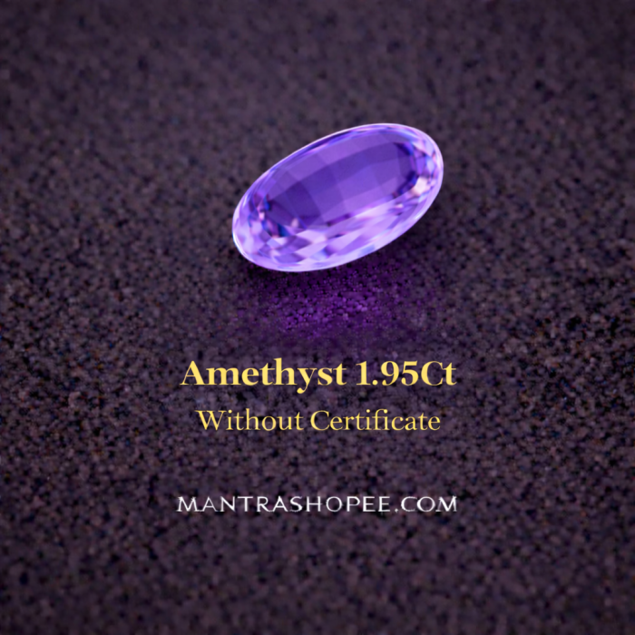 Natural Amethyst 1.95 CT Premium Violet Gemstone – Loose Stone Natural Amethyst 1.95 CT Premium Violet Gemstone – Loose Stone