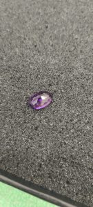 High quality natural amethyst 1.75 carat purple gemstone ideal for jewelry and healing use