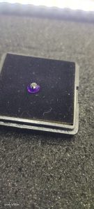 Natural Amethyst gemstone 0.60 CT, deep violet color, eye-clean clarity, non-certified, ideal for jewelry and spiritual energy