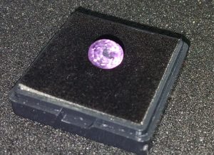 Natural Amethyst gemstone 3.35 CT, deep violet color, eye-clean clarity, non-certified, ideal for jewelry and spiritual energy