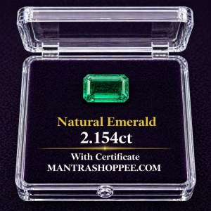 Natural Emerald 2.154 CT certified premium green panna gemstone