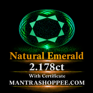 Natural Emerald 2.178 CT certified premium green panna gemstone