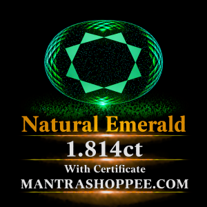Natural Emerald 1.814 CT certified premium green panna gemstone