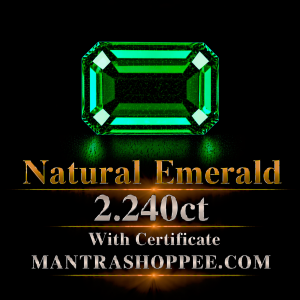Natural Emerald 2.240 CT certified premium green panna gemstone