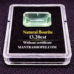 Natural Fluorite 13.20 CT gemstone with polished finish, ideal for jewelry, healing, and spiritual energy