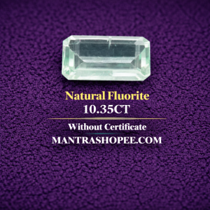 Natural Fluorite 10.35 CT polished gemstone for jewelry, healing, and energy balance
