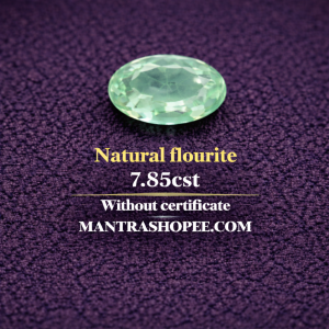 Natural Oval Fluorite 7.85 CT gemstone with polished oval cut, ideal for jewelry, healing, and spiritual energy