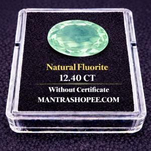 Natural Fluorite 12.40 CT gemstone with polished finish, ideal for jewelry, healing, and spiritual energy