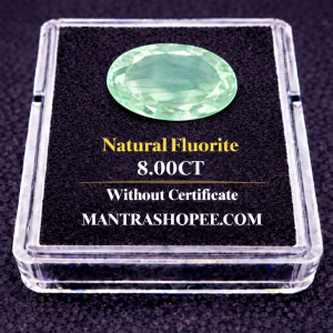 Natural Fluorite 8.00 CT polished gemstone for jewelry, healing, and energy balance