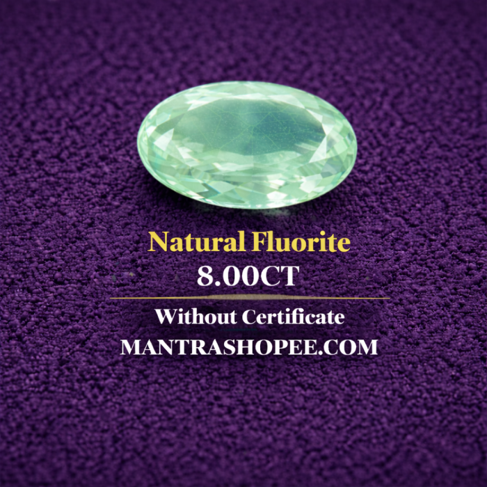Natural Fluorite 8.00 CT polished gemstone for jewelry, healing, and energy balance Natural Fluorite 8.00 CT polished gemstone for jewelry, healing, and energy balance