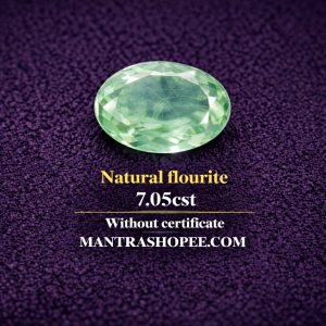 Natural Fluorite 7.05 CT gemstone with polished finish, ideal for jewelry, healing, and spiritual energy