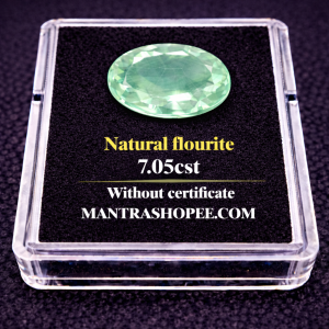 Natural Fluorite 7.05 CT gemstone with polished finish, ideal for jewelry, healing, and spiritual energy