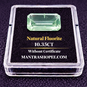Natural Fluorite 10.35 CT polished gemstone for jewelry, healing, and energy balance